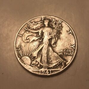 1941 Liberty Walking Half Dollar Coin
